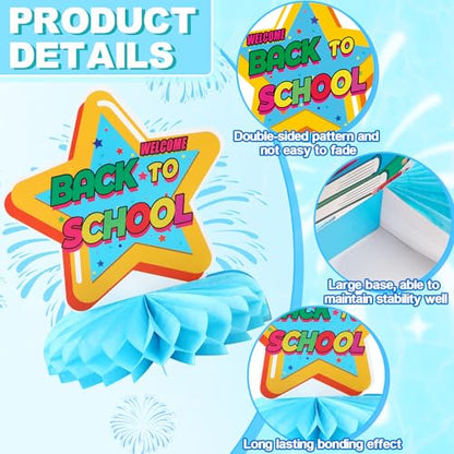 10Pcs Back to School Centerpieces, First Day of School Table Decor - style: Back to School Style