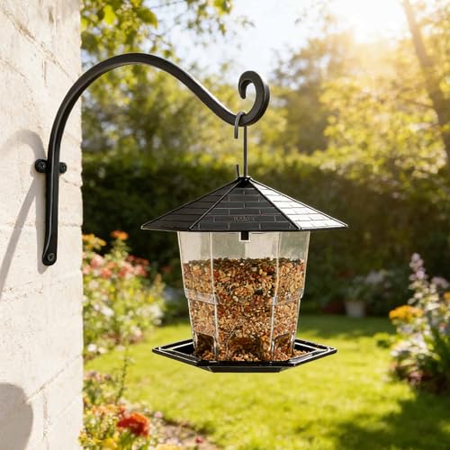 Hanging Plant Brackets Outdoor: 12-Inch 50lbs Bird Feeder Hangers 4 Pack - size: 2B-12“4PCs
