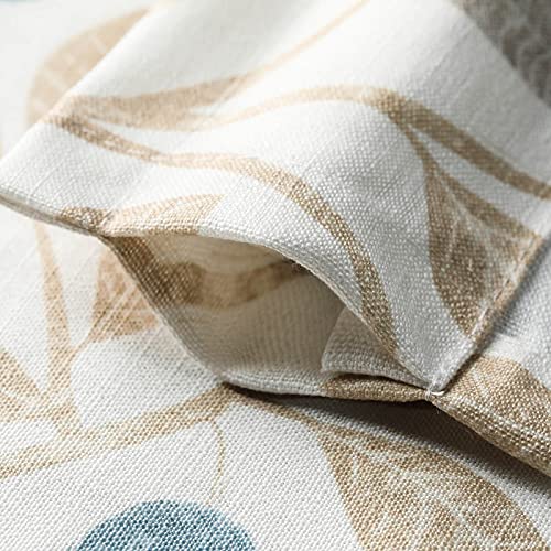 VOGOL Country Bird Print Tier Curtains, 30 x 24, 2 Panels, Beige - color: Birds, size: 30"W x 24"L (Pack of 2)