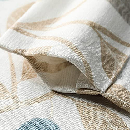 VOGOL Country Bird Print Tier Curtains, 30 x 24, 2 Panels, Beige - color: Birds, size: 30"W x 24"L (Pack of 2)