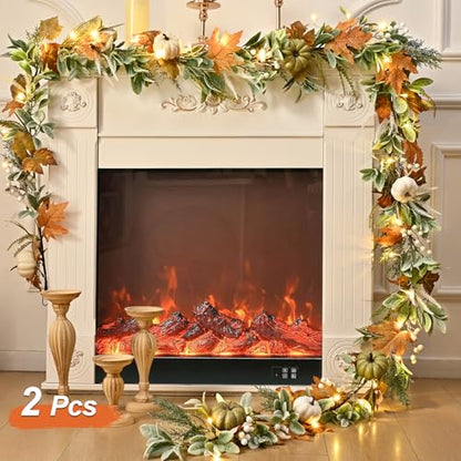 Waipfaru Fall Decor, 6 Ft Fall Garland for Mantle - size: 1 Pc, 6FT