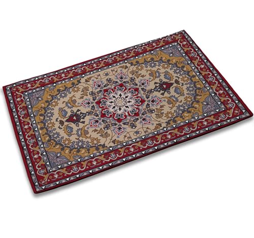 TUBAMQ Ethnic Door Mat, 17 x 30 Inch Persian Tribal Texture Welcome Doormat Decorative Home Floor Mat, Non Slip Rubber Back and Strong Water Absorption for Outdoor Indoor Entrance Decor - color: Ethnic Tribal Texture