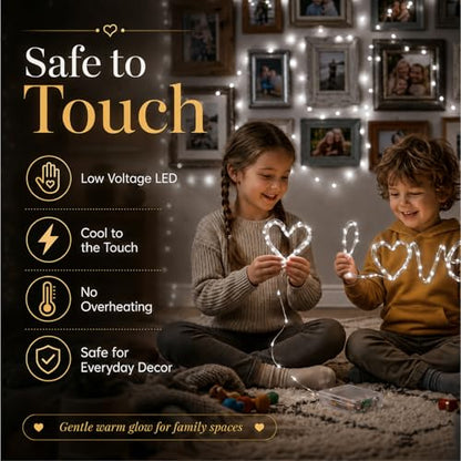 16FT 50LED Fairy Lights Battery Operated (Included), 2 Packs - color: White, size: 2 Pack - Batteries Included