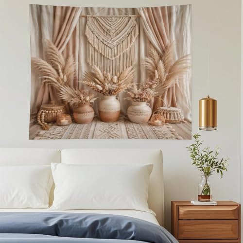 Bgdfhk Geometric Macrame Rug Decorative Wall Tapestry 50"x60", Soft Polyester Lightweight Tapestry Blanket for Bedroom Living Room Dorm Apartment Home Decor - color: Geometric Macrame Rug, size: 60"L x 50"W