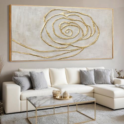 XIANSHOU Minimalist Wall Art Gold Line Wall Decor Vintage Poster 32"x70" Decorative Pictures for Dining Room Area Artwork for Office - color: Gold, size: 70"L x 32"W