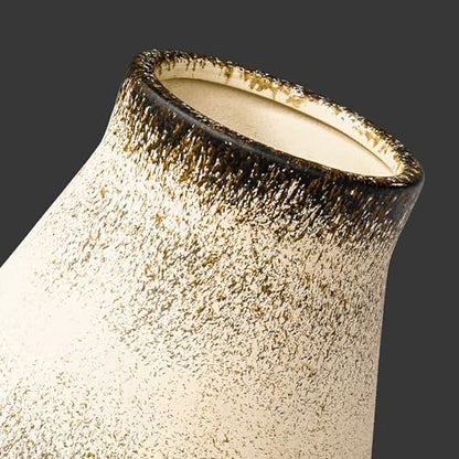 Rustic Ceramic Vase, 11 Inch Tall - color: Dark Brown, size: 11 inch