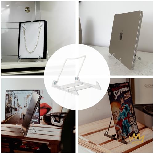 KINGDOM SOLUTIONS - 4.75" White Acrylic Display Stand Made in USA - 36 Pack - color: Acrylic White, size: 4.75" (36-pack)