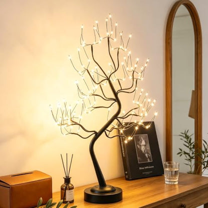FUCHSUN 108 LED Tabletop Tree Lights, Lighted Artificial Twinkle Tree Lamp - color: Warm White