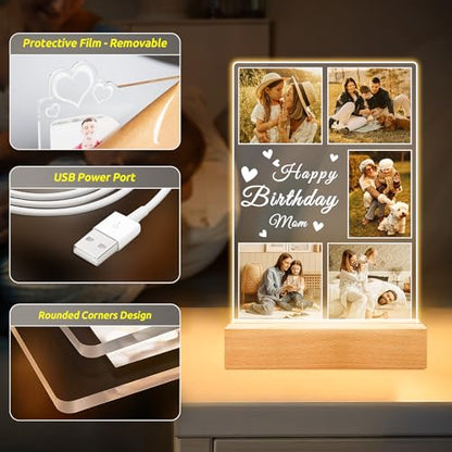 Custom Picture Frames, Personalized Mom Birthday Gifts for Mom Kids Baby - color: Style 03