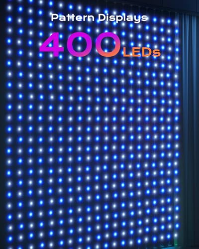 Brightown 400 LED RGB Smart Curtain Fairy Lights with Remote, 6.6x6.6ft - size: 400 LED - Remote Control