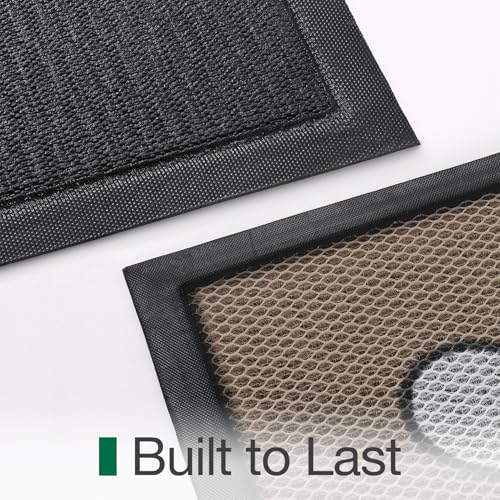 LUMI Outside Welcome Door Mat 36x59, Non-Slip Durable Rubber Easy Clean - color: Bee Happy, size: 36"x59"