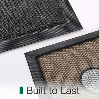 LUMI Outside Welcome Door Mat 36x59, Non-Slip Durable Rubber Easy Clean - color: Bee Happy, size: 36"x59"