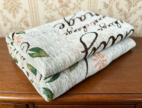 God Grant Me The Serenity Prayer Chenille Tapestry Throw Blanket - color: The Serenity Prayer