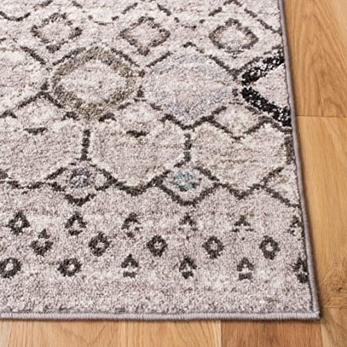 SAFAVIEH Amsterdam Accent Rug 2'3"x4', Boho Light Grey & Brown AMS108F - color: Light Grey/Brown, size: 2'3" x 4' (Rectangular)