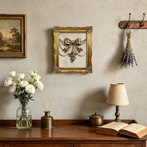 Gold Picture Frame for Canvas Paintings, Gallery Walls, DIY Craft Projects - color: Antique Gold - Straight Edges