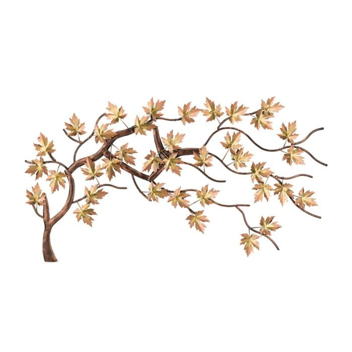 Regal Art & Gift Metal Tree Wall Decor 42 in, Nature-Inspired Sculpture | Bronze, 42 in, Metal, Handcrafted Branch & Leaf Design, Elegant Nature Wall Art for Living Room, Bedroom & Hallway