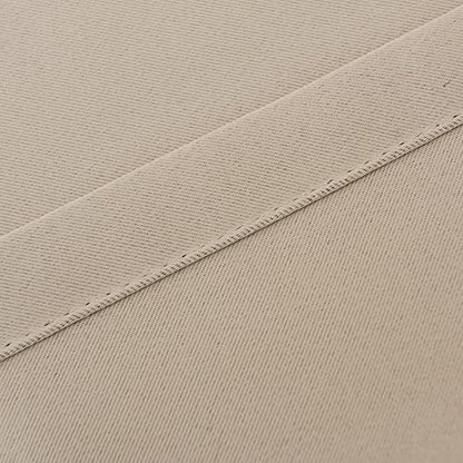INLINAS Blackout Curtains with Sheer Overlay, Beige, 37x63 Inches - color: Beige, size: 37"W x 63"L (Pack of 2)