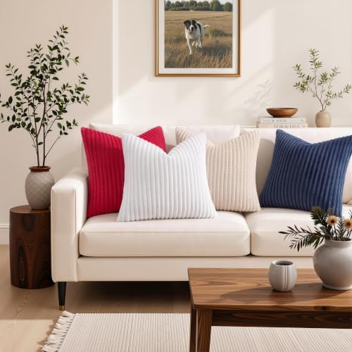 Simmore Fall Soft Blue Flannel Throw Pillow Covers 16X16 Set of 2 - color: Blue, size: 16" x 16" (Pack of 2)