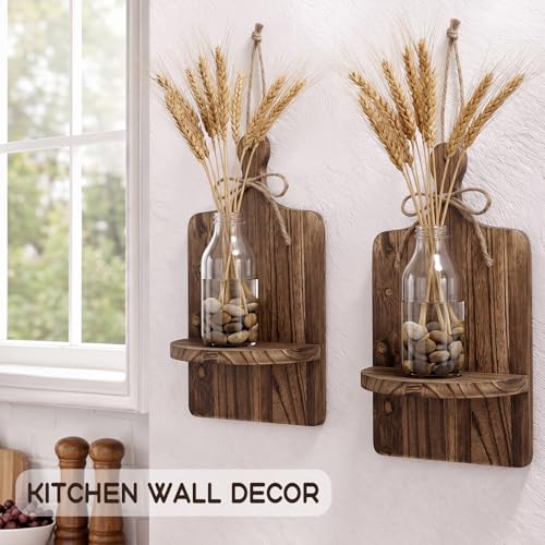 2 Pack Thanksgiving Rustic Floating Shelves Farmhouse Hanging Shelves