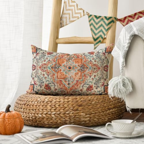 AVOIN colorlife Boho Throw Pillow Cover 12x20 Inch - size: 20" x 12" (Pack of 1)