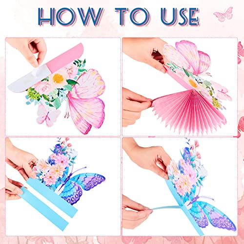 Epakh 10 Pcs Butterfly Birthday Party Butterfly Honeycomb Centerpieces - style: Butterfly