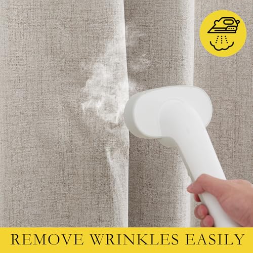 NICETOWN 100% Blackout Curtains for Kitchen 63" L Set of 2, Natural - color: Natural, size: 42"W x 63"L (Pack of 2)