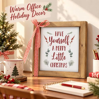 Have Yourself A Merry Little Christmas Sign, Table & Wall Decor - color: white-7