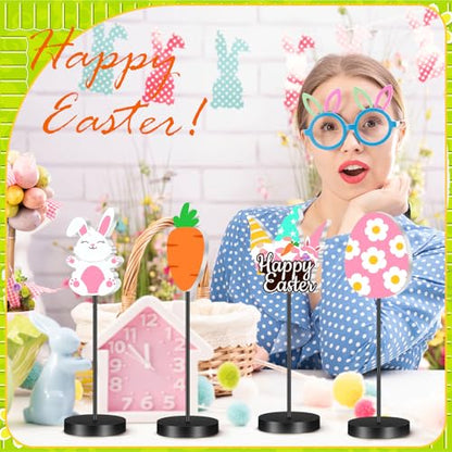 DoubleFill 6 Pcs Easter Decoration for Home Table Centerpieces - style: Easter