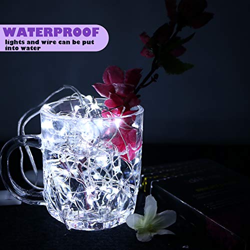 6Pack Fairy Lights Battery Operated,No Remote Firefly Light,7ft Cool White - color: Cool White, size: 7ft