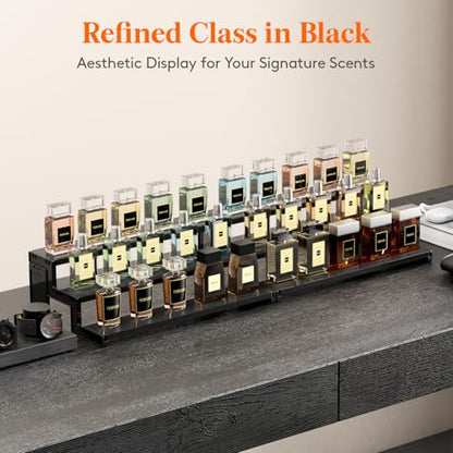 Lifewit 14″ Spice Rack, Perfume Cologne Stand, Tool-Free Assembly, 1 Pcs - color: Black, size: 14″3-Tier,1 pc
