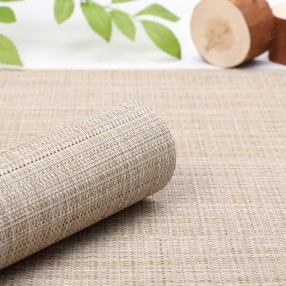 Myir JUN Placemats Set of 6 Kitchen and Dining Table Placemats - color: Beige, size: Set of 6
