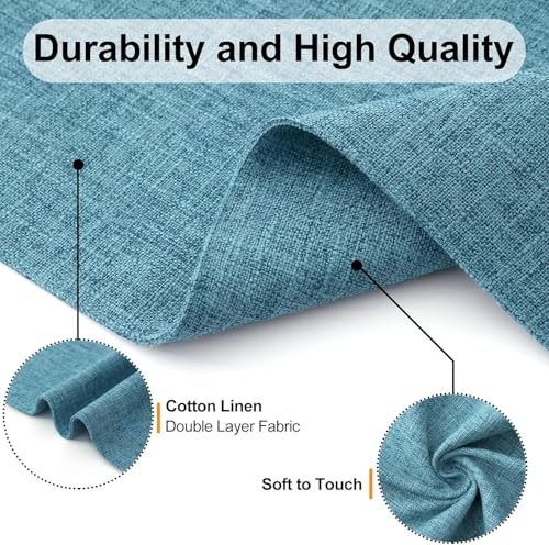 Homaxy Cloths Placemats for Dining Table Set of 8, 13" x 19", Aqua - color: Aqua, size: Placemats Set of 8