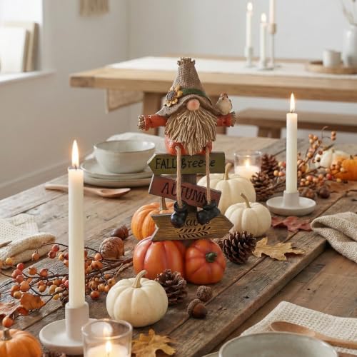 Fall Gnome Decorations for Home Thanksgiving Table Decor for Autumn Harvest