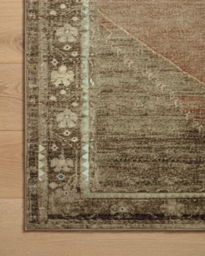 Loloi Magnolia Home Sinclair Clay/Tobacco 2'-3" x 9'-6" Runner Rug - color: Clay / Tobacco, size: 2'3" x 9'6" (Rectangular)