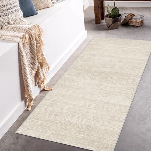 2x5 Runner Rug Non Slip, Washable Rug Runners for Hallways,Beige - color: Stripe-beige, size: 2' x 5' (Runner)