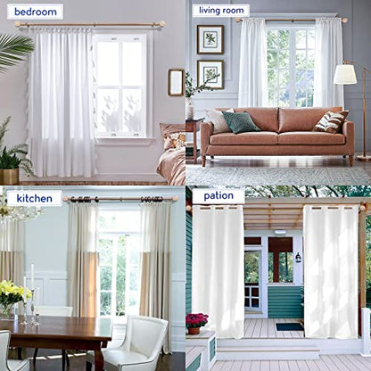 Wood Curtain Rods for Windows: 1 Inch Diameter Adjustable Heavy Duty Curtain Rod 48" to 86" with Imitation Wood Grain Leaf Pattern Finials - color: Wood grain, size: 48"-86"|1 PACK