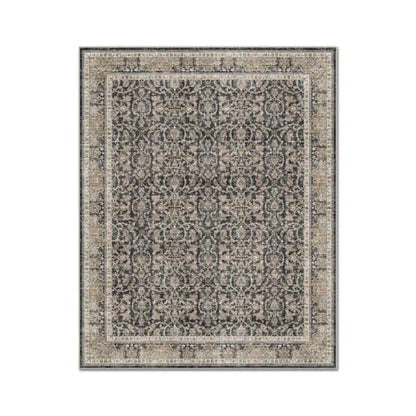 Washable 2x3 Entryway Rug, Non-Slip Door Mat, Charcoal/Taupe - color: Charcoal/Taupe, size: 2' x 3' (Rectangular)