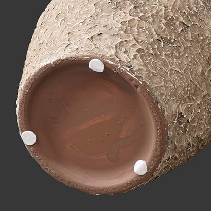 Brown Ceramic Vase, Terracotta Flower Vases, 11 Inch - color: Rustic Brown, size: 11 inch