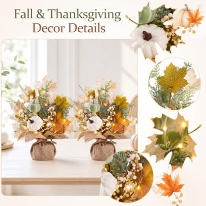 Fall Thanksgiving Table Decorations, Centerpieces for Tables, 2 Pack - style: Fall Thanksgiving Decor (2 Pcs)