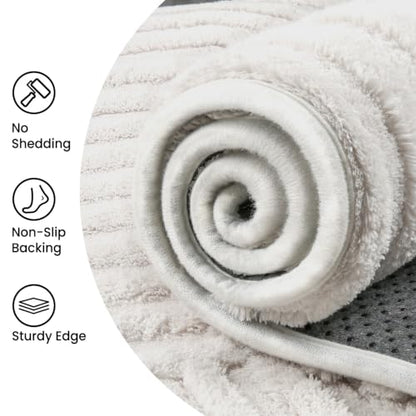 Sour Lemon 8x10 Area Rugs for Living Room Bedroom, Cream Rug Large Carpet - color: Cream, size: 8' x 10' (Rectangular)