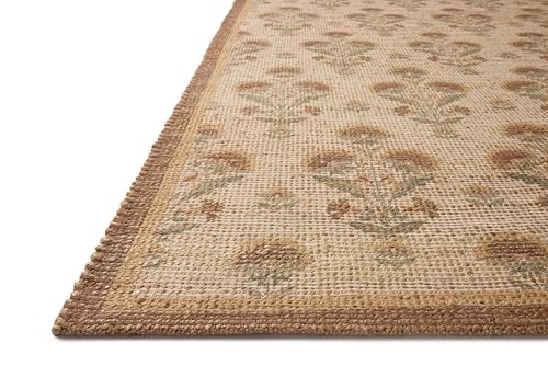 Loloi Chris Loves Julia Rue Wheat/Sage 5'-0" x 7'-6" Area Rug - color: Wheat / Sage, size: 5' x 7'6" (Rectangular)