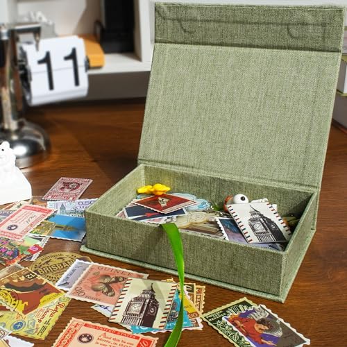 Photo Storage Box 5x7, Keepsake Box - Grassgreen - color: Grassgreen, size: 5"x7"