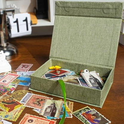 Photo Storage Box 5x7, Keepsake Box - Grassgreen - color: Grassgreen, size: 5"x7"