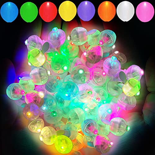 Aogist 100pcs Mutilcolor Balloon Lights, Long Standby Time Waterproof Mini Ball Light, Round LED Flash Lamp for Paper Lantern Balloon Party,Wedding,Birthday,Festival,New Year and Christmas Decorative - color: Multicolor, size: 100PCS