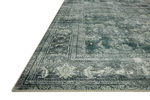 Loloi Magnolia Home Banks Blue/Lagoon 7'-6" x 9'-6" Area Rug - color: Blue / Lagoon, size: 7'6" x 9'6" (Rectangular)