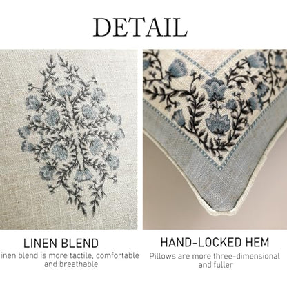 ISAENNE Designer Elegant Rectangle Throw Pillow Cover,Set of 2,20"x12" - color: Segerman a, size: 20" x 12" (Pack of 2)