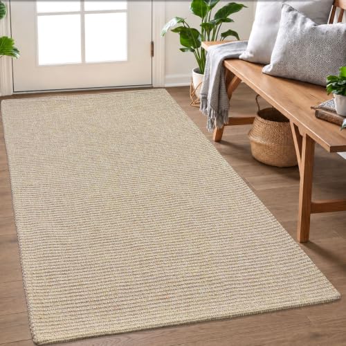 EARTHALL Washable Entryway Rug, Non Slip Area Rug, 3x5 Ft, Sand/Beige - color: Sand/Beige, size: 3' x 5' (Rectangular)
