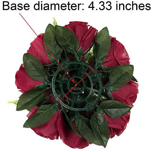 Flower Centerpieces for Wedding Tables: Burgundy, 2 Packs - color: Burgundy