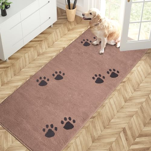 PURRUGS Hallway Runner Rug, 32" x 70", Light Brown - color: Light Brown, size: 32" X 70"