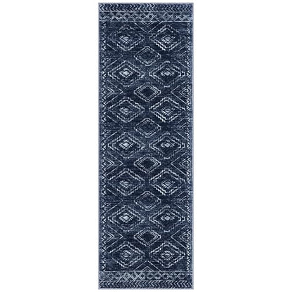KILOCOCO Washable Runner Rug 2x6 ft Non Slip Hallway Runners, Dark Blue - color: Dark Blue, size: 2' x 6' (Runner)